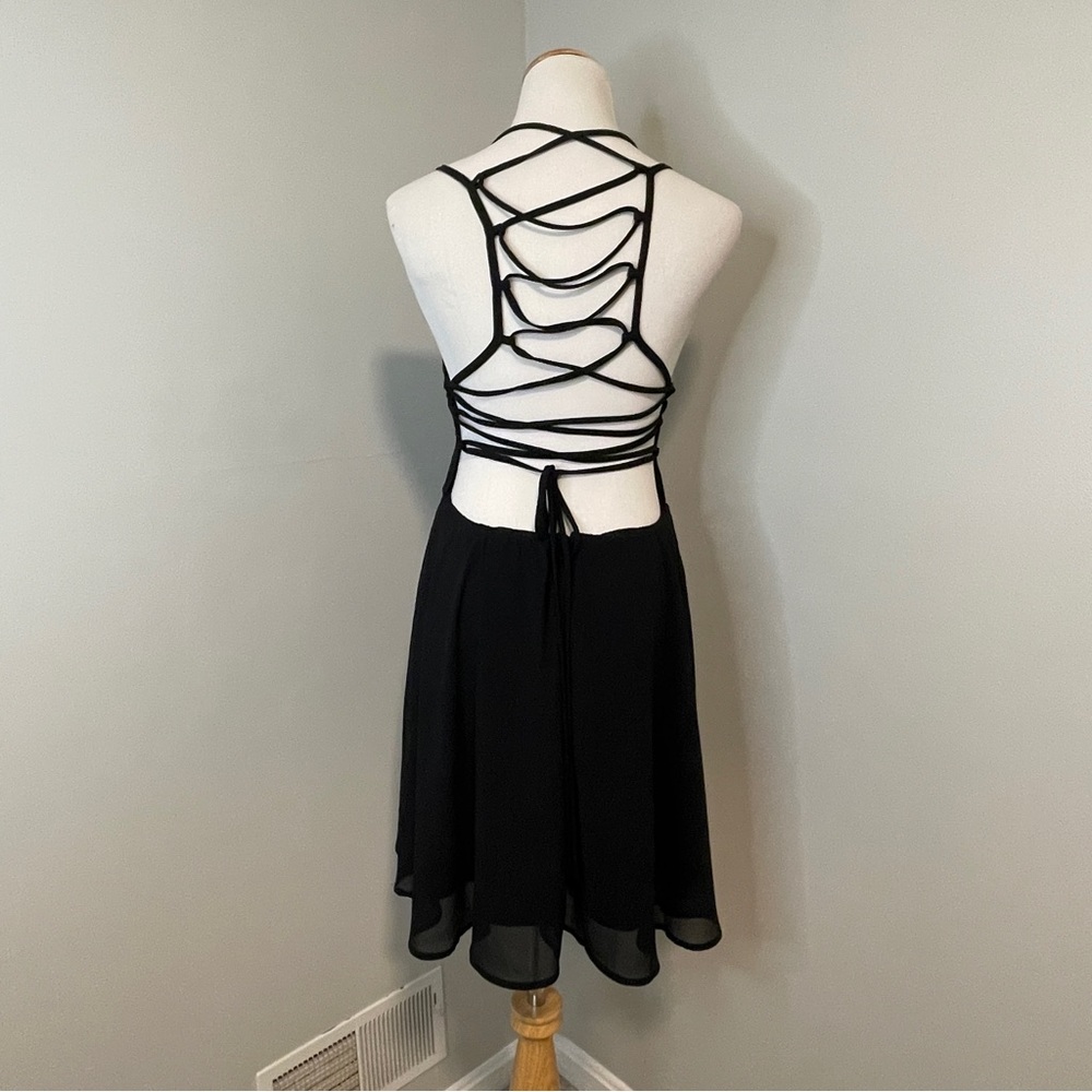 Lulus Good Deeds Black Lace-Up Dress - Picture 4 of 8